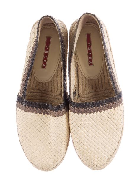 prada woven espadrilles|prada spandrels for women.